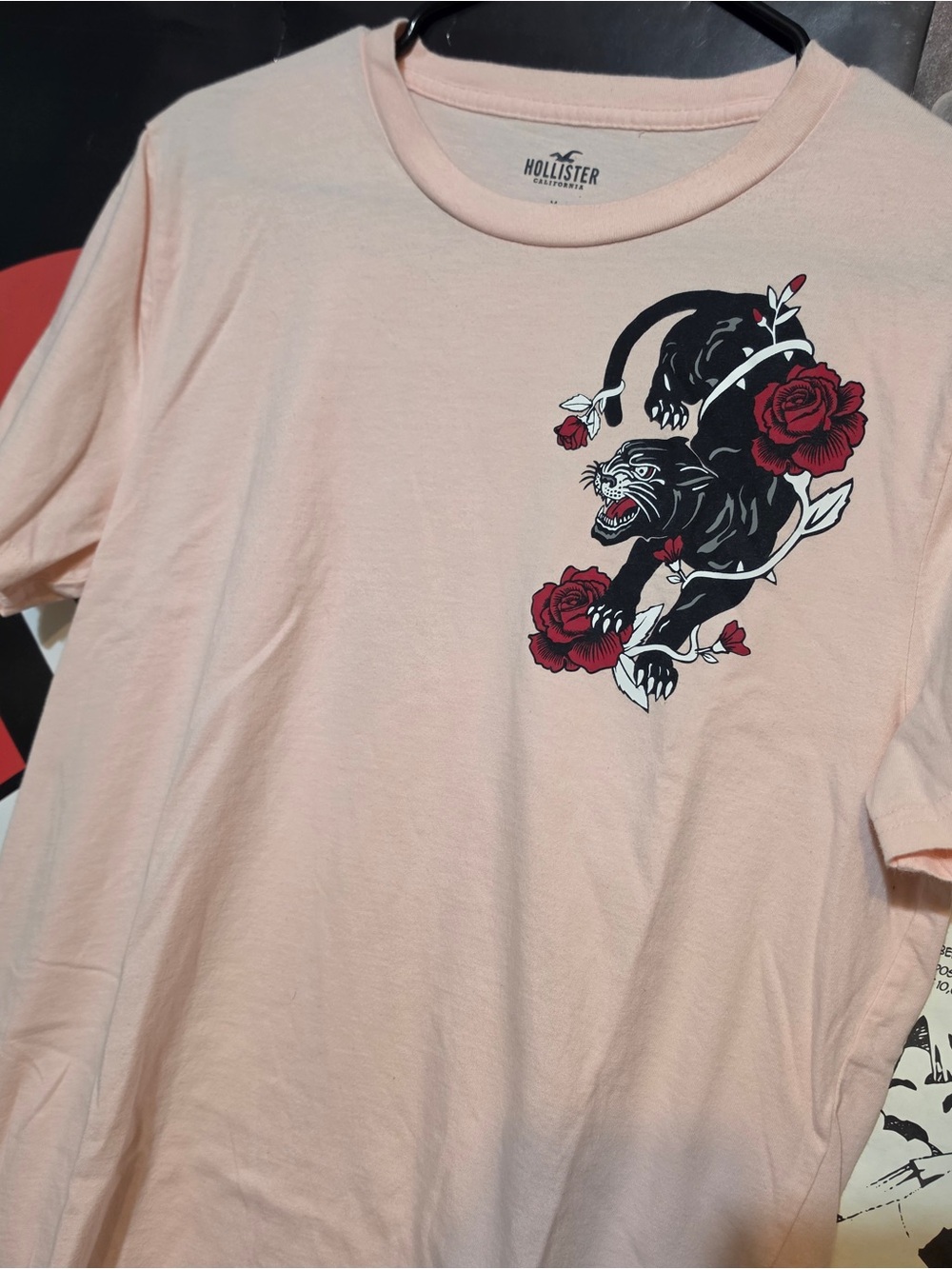 Skate style floral tiger design by Hollister